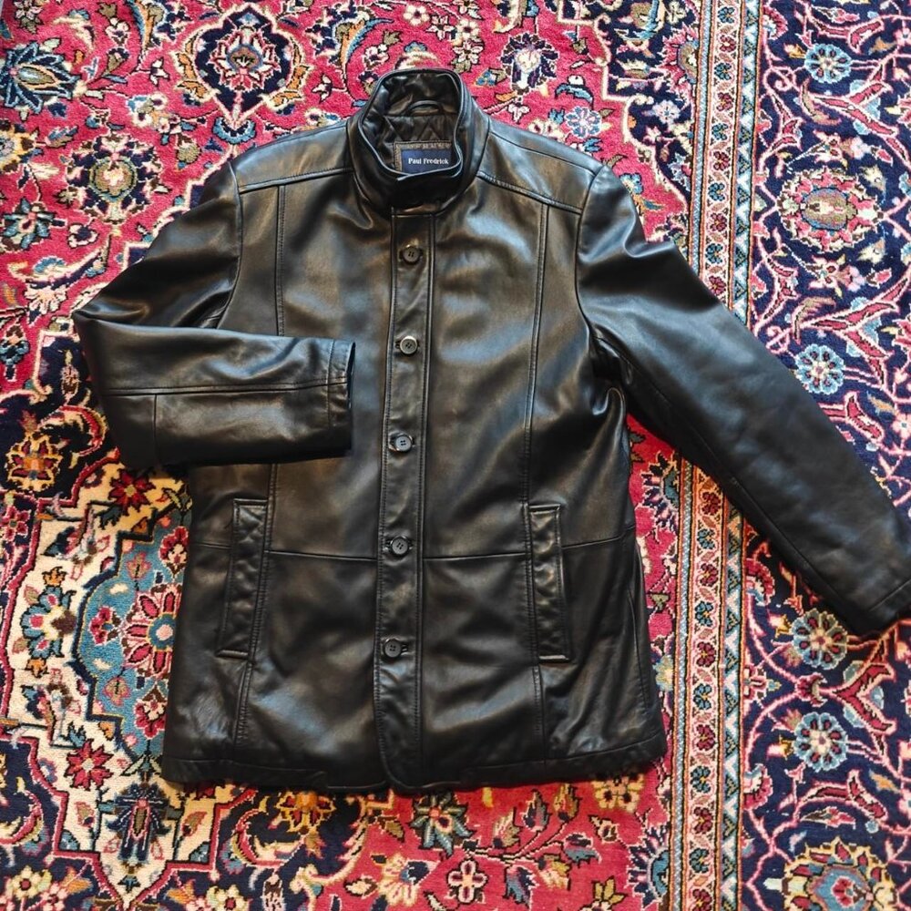Paul Fredrick Lamb Skin Leather Jacket - Like New
